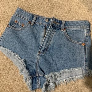 Topshop denim shorts